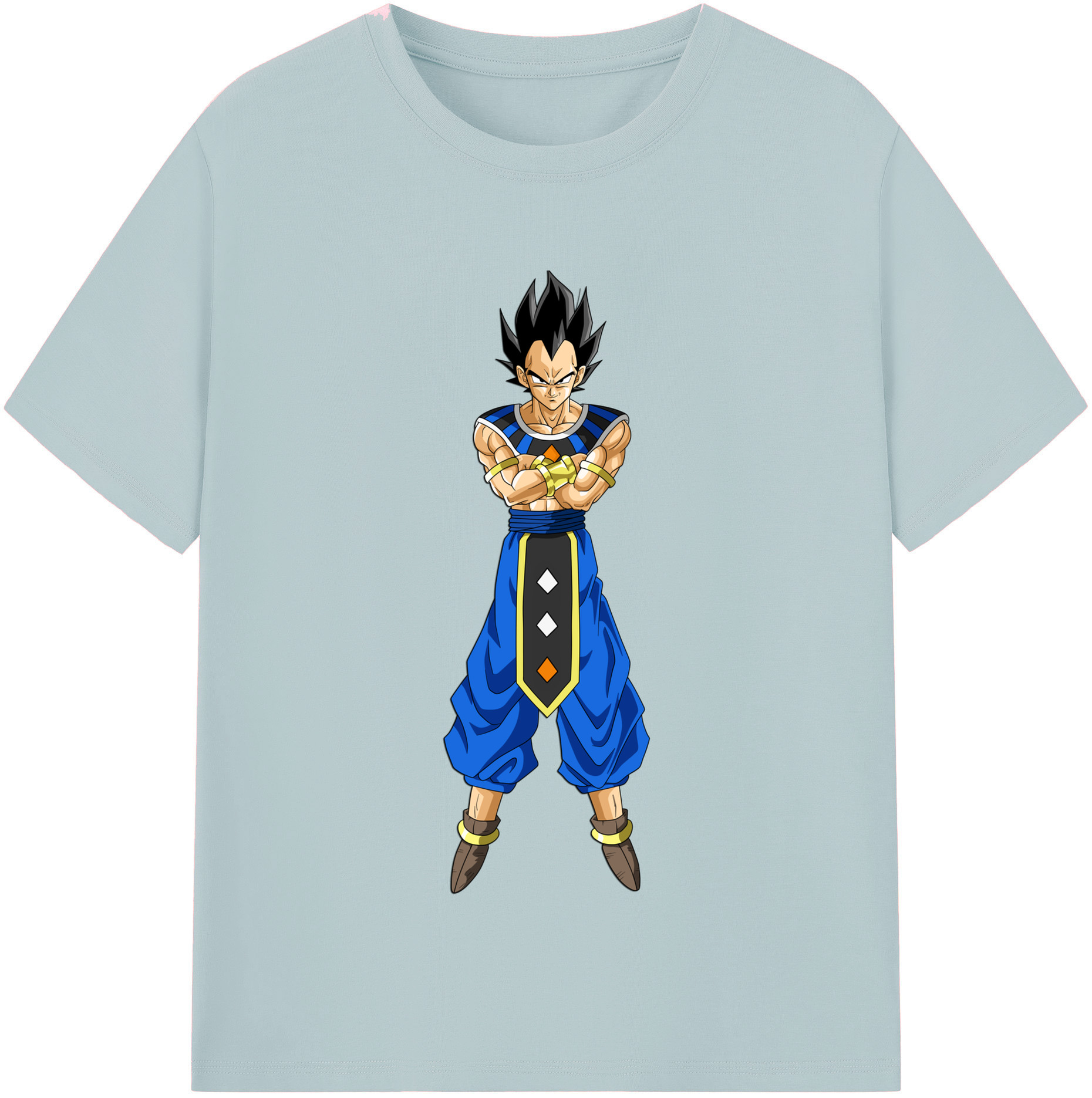 （画像用） ドラゴンボール ベジータ四世（Bejīta Yonsei）DRAGON BALL Vegeta IV 綿100％半袖Tシャツ（フロントプリント）
